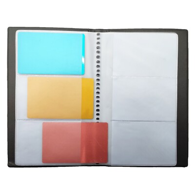 120 Sheets Business Name ID Credit Card Holder Book Case Keeper Organizer