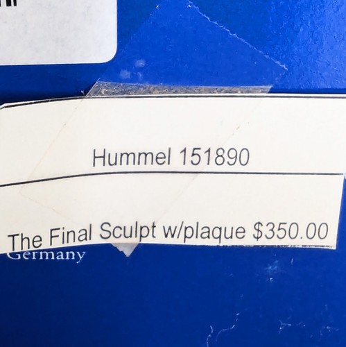 Figurina "The Final Sculpt" Goebel Hummel #2180 TMK8 Skrobek 2002 scatola 5,5" - Foto 8 di 9