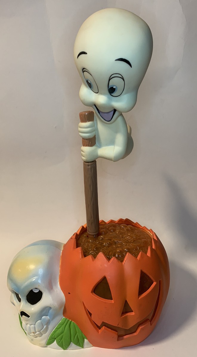 トレンドマスター　キャスパー　CASPERVAC FLESHIEBLASTER 1996 Trendmasters Lighted Casper Ghost Pumpkin Halloween For Parts