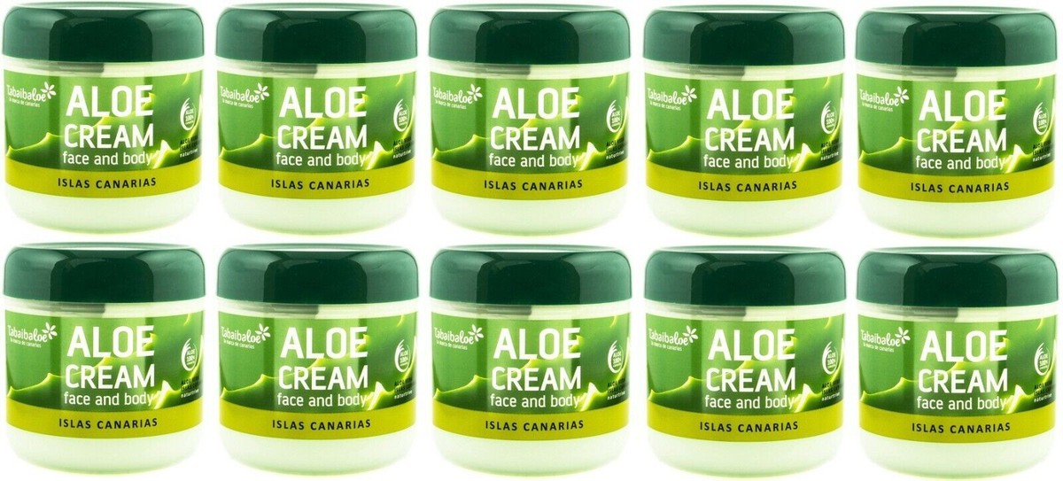 LOTE CREMA ALOE VERA TABAIBA ISLAS CANARIAS pack face body cream Canary  Islands | eBay UK