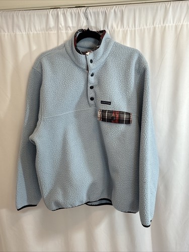 Southern Proper All Prep Pullover Blu Chiaro Bottone a Scatto Finta Giacca Uomo M - Foto 7 di 12