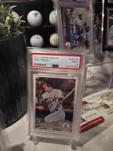 Mike Trout 2011 Topps Update RC PSA Mint 9 US175