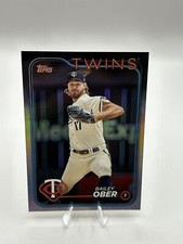 Bailey Ober 2024 Topps Series 1 #121 Rainbow Foil Parallel Minnesota Twins