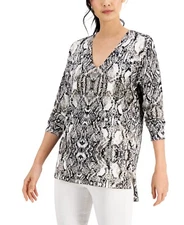 MSRP $60 Inc International Concepts Womens V-Neck Sweater White Size Small