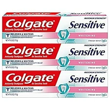 Sensitive Maximum Strength Whitening Toothpaste - 6 Ounce (Pack of 3)
