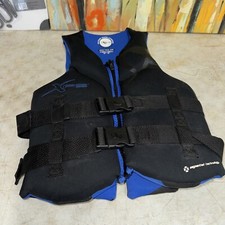 XPS Adult Life Jacket Vest Size Adult Xsmall/small Blue Black Fits 30-36  Chest