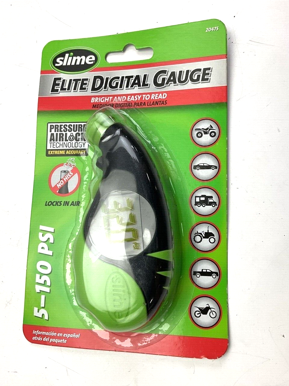 Slime 20475 Elite Digital Tire Pressure Gauge, 150 PSI eBay