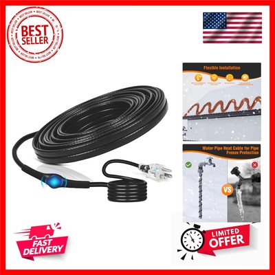 Roof Snow De-Icing Heating Cable Self-Regulating-Plug-in Ready Heat Cable 50 ...