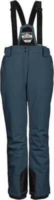 KILLTEC WOMENS FUNCTIONAL PANTS w DETACHABLE STRAPS WATERPROOF BREATHABLE SIZE 8