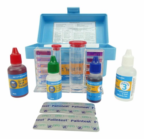 4 in1 Test Kit Professional Pool & Spa Water Test Kit Chlorine/Bromine PH TA - Picture 2 of 2