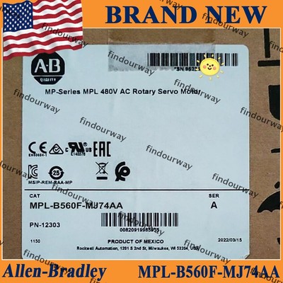 Allen Bradley MPL-B560F-MJ74AA AB MP-series MPL AC Rotory Servo Motor New US