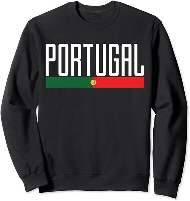 Moments To Remember Portugal Colorful Souvenirs Unisex Crewneck Sweatshirt