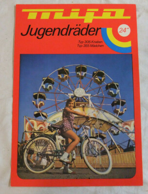 Mifa Progress GDR Youth Bikes Advertising Brochure 1970s Type 305/355 