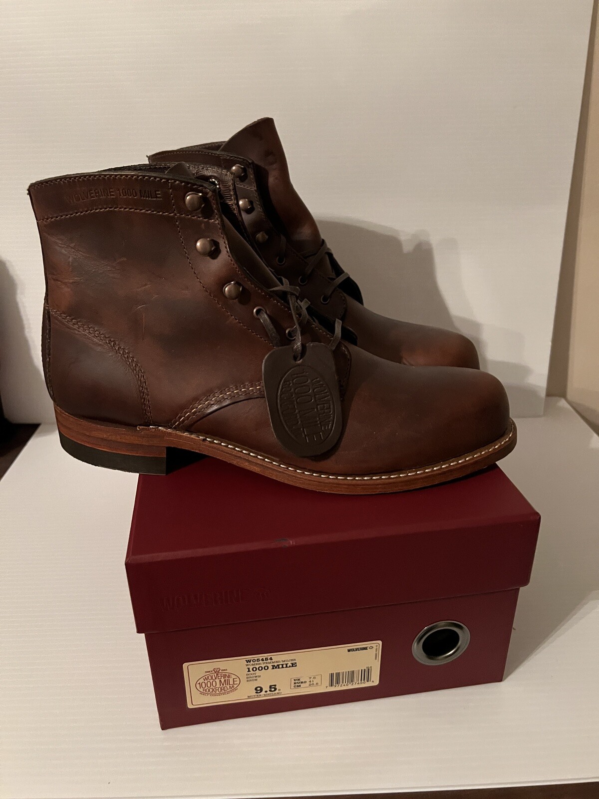 wolverine 1000 mile boot size 9.5 