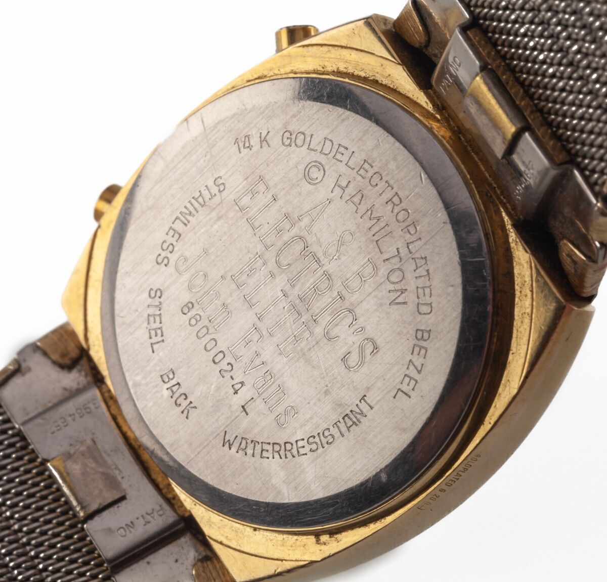 Vintage Hamilton Quartz LCD Watch 14K Electroplated 880002-4 Vintage Hamilton Quartz LCD Watch 14K Electroplated 880002-4