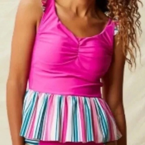 Matilda Jane Sunset Striped Pink Swimsuit Tankini Women’s Size Large NWT - Picture 3 of 7