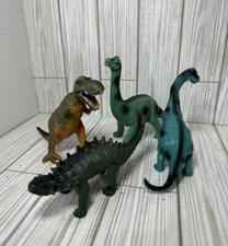 Greenbrier International Realistic Dinosaurs Brachiosaurus Hard Rubber Lot Of 4