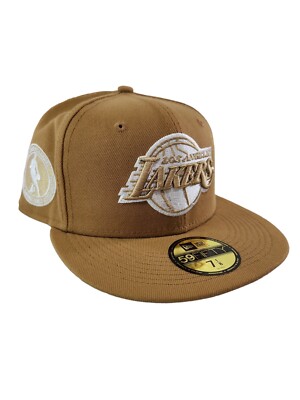 New Era Los Angeles Lakers Team Logoman 59FIFTY Fitted Hat Cap