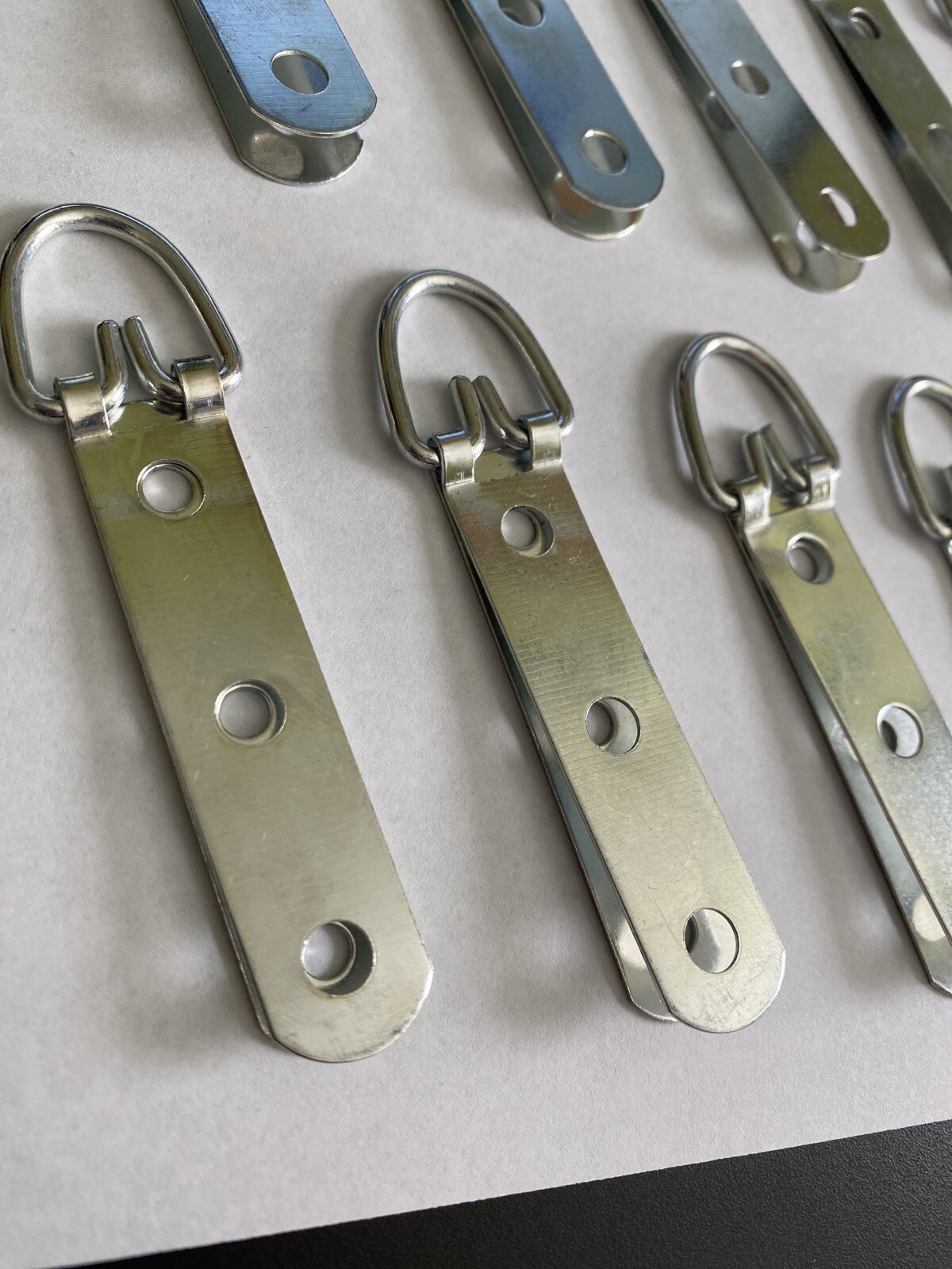 Lot of 10 Picture Frame DRing Hangers Super Heavy Duty 3hole eBay