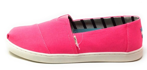 pink canvas flats