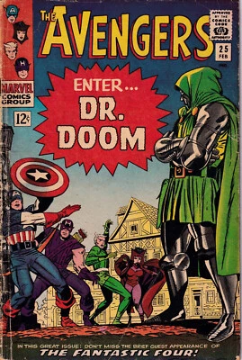 AVENGERS N° 25 Fev. 1966 Enter Dr. Doom Fantastic Four Marvel Comics Group - Photo 1/2