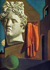 Giorgio De Chirico dipinto olio su tela firmato