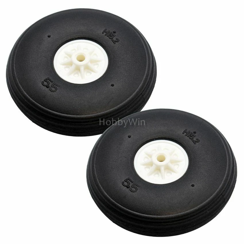 55x15mm PU Tire 2P for RC Model Airplane Landing Warbird Glider Sporter Trainer - Image 4 of 4