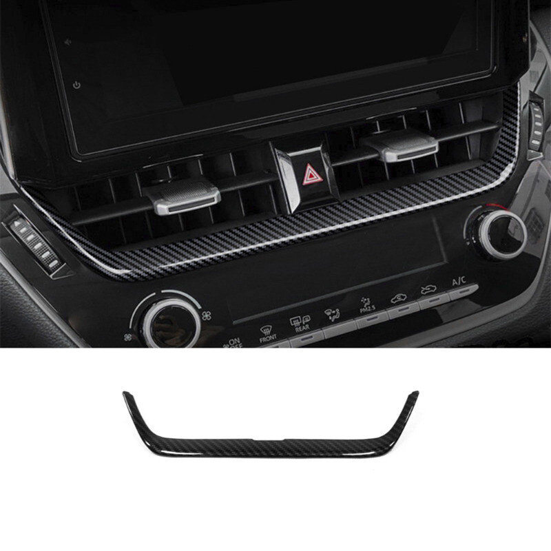 For Toyota Corolla 2019-2024 Dashboard center Air Vent Trim Carbon fiber 1pcs