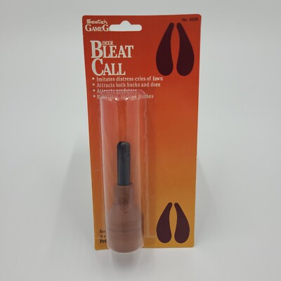 Vintage Scotch Game Calls Deer Bleat Call Model 3309 Wood New Old Stock USA Made
