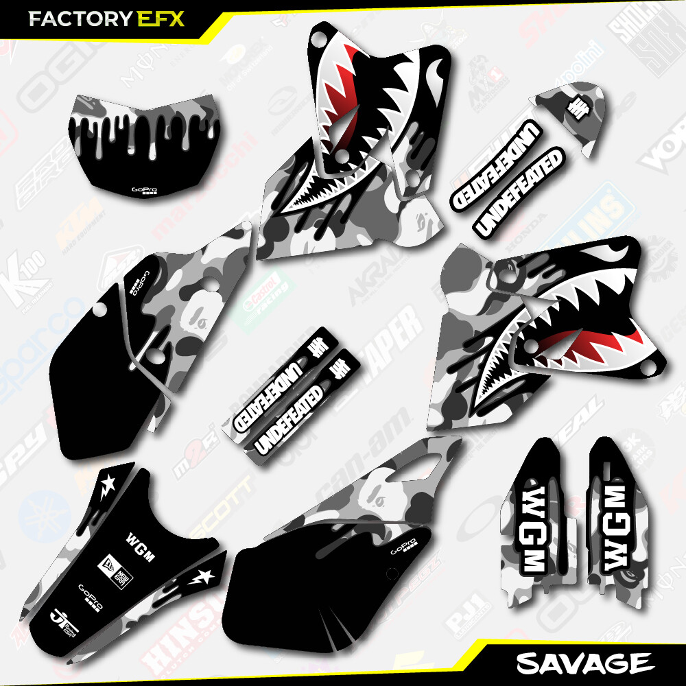 Gray Cyan Shift Graphics Kit Fits Suzuki DRZ400SM Drz400s Drz400 - Foto 3