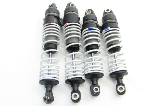 Fits Traxxas RUSTLER 4x4 67076-4- SHOCKS, Front Rear & springs big-bore Dampers - Picture 2 of 2