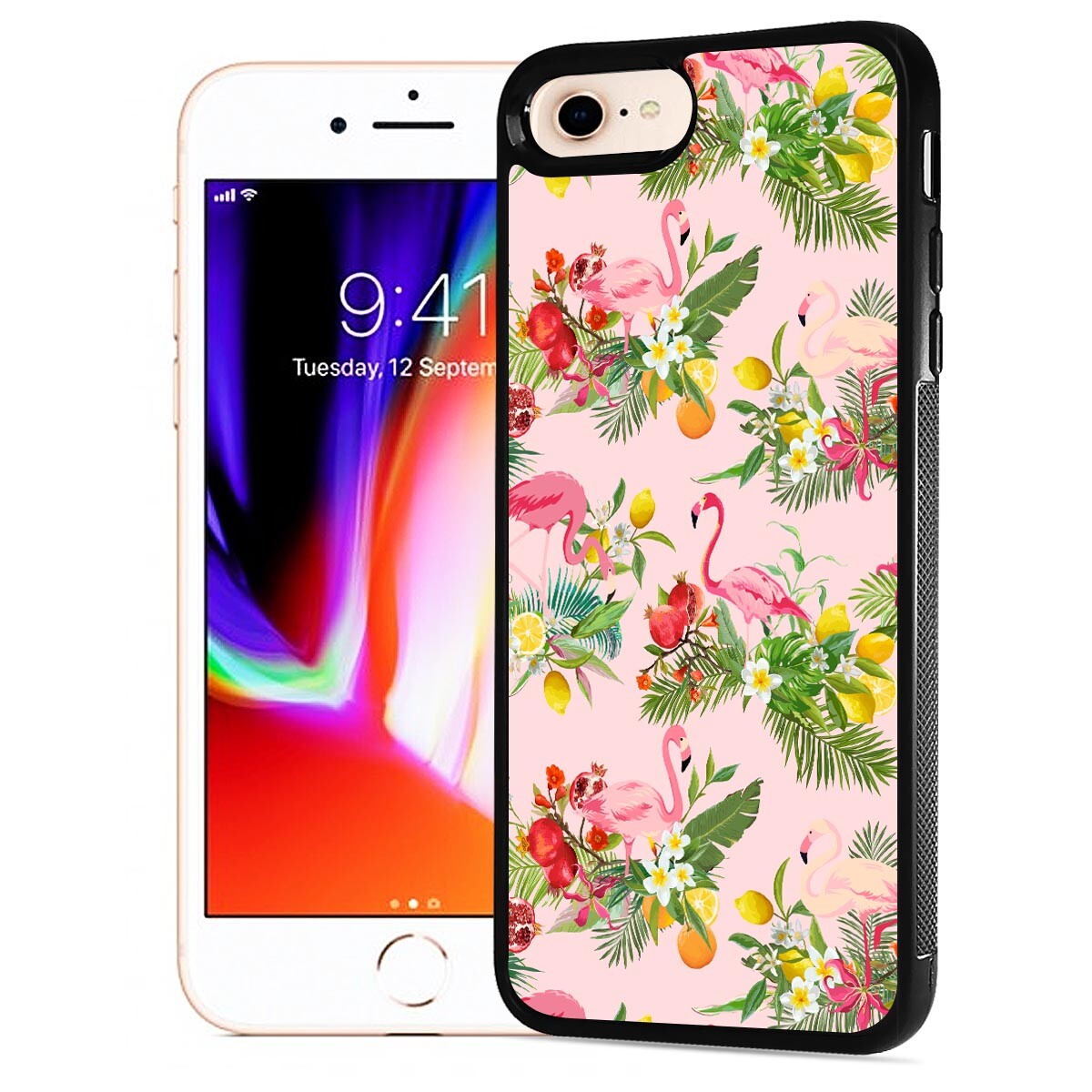 ( For iPhone 8 ) Back Case Cover AJ12712 Flamingo eBay