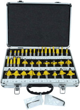 35 ROUTER BIT SET - 1/2" CARBIDE BITS KIT Half Inch Shank ALUMINUM CASE - New