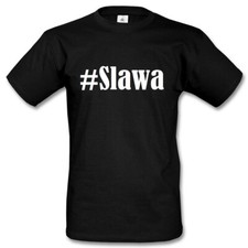 T-Shirt #Slawa Hashtag Raute für Damen Herren und Kinder
