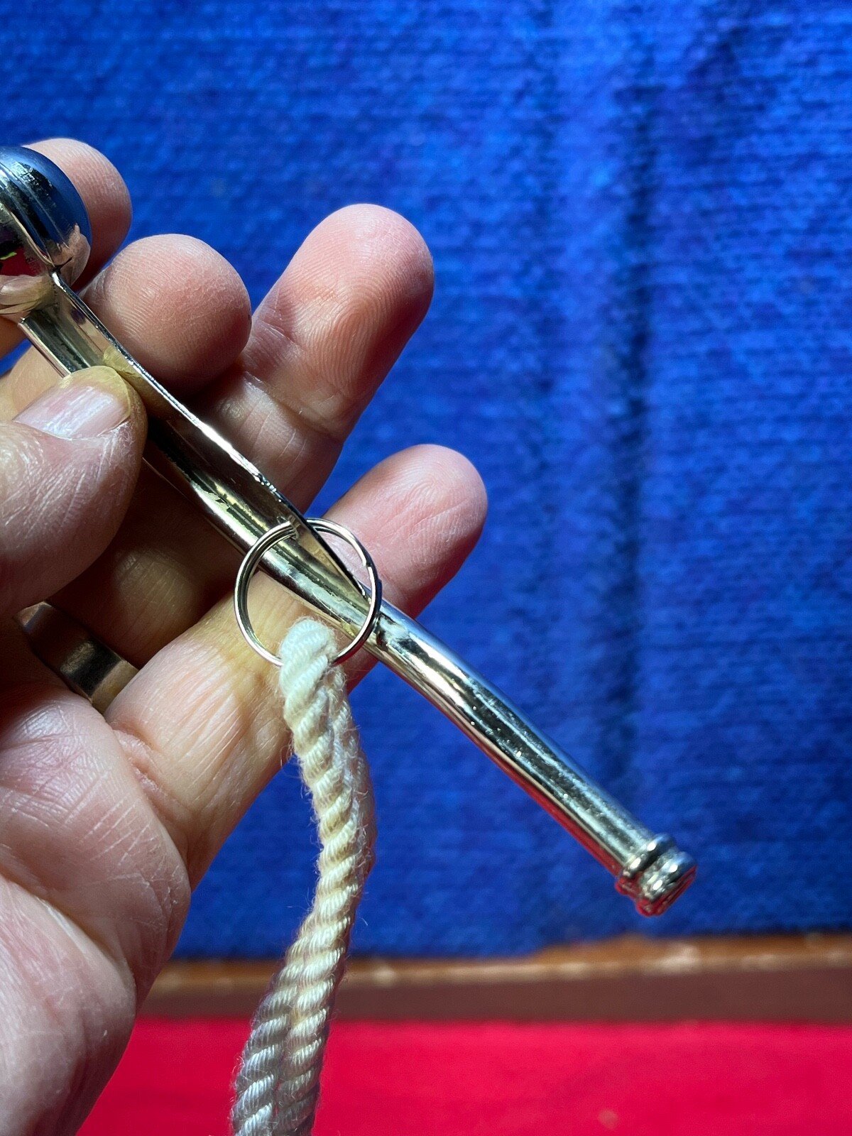 Vintage Boatswain Bosun's Whistle Brass Lanyard. PP111 eBay