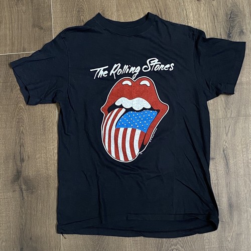 Rolling Stones Vintage 1981 American Tour Shirt Single Stitch Hanes M 18 x 24 - Picture 6 of 8