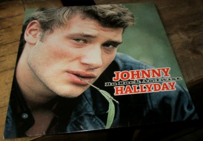 Johnny Hallyday-Vinyle 33T-Du Rock au Twist-Pochette, blouson de cuir noir - Photo 1/3