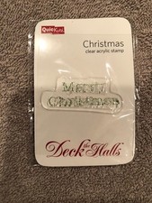 QuicKutz Deck The Halls Clear Acrylic Christm...