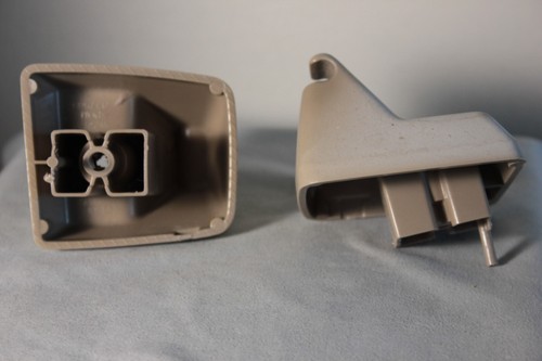 Set 01-04 FORD F-150 VK5678 LARGE LH RH sun visor clips hooks VK4893 wheathered - Picture 5 of 5
