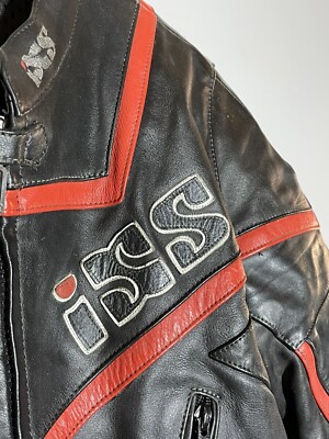 Vintage IXS Professional Leather Jacket Patchwork Motorcycle | eBay