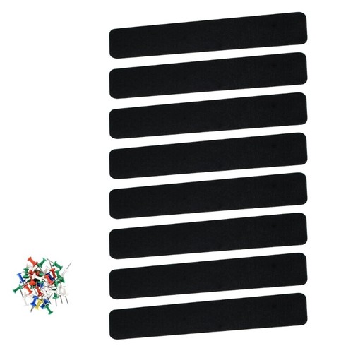 8x Felt Pin Board Bar Strips for Notes Self-Adhesive Bulletin Board Bar Strips - Picture 11 of 11