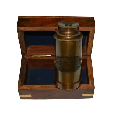 Nautical Brass Antique Telescope Royal Navy London 1915 With