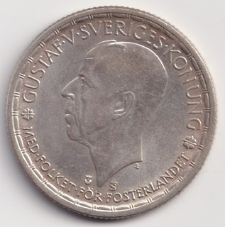 AUCTION START £1. SWEDEN 2 KORONA 1950 SILVER COIN [5]