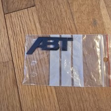 Audi Tuning Abt Sportsline 3d Badge Emblem Logo Sport Black Glossy Plastic 3