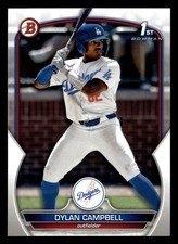 Dylan Campbell 2023 1st Bowman Draft #BD-181 Los Angeles Dodgers ROOKIE RC