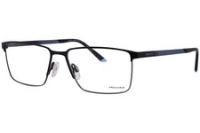 Jaguar 33634 6100 Eyeglasses Men's Black/Blue Full Rim Rectangle Shape 57mm