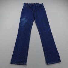 Vintage Levis Jeans Mens 36x36 Blue Denim 509 Orange Tab Dark Straight 80s USA