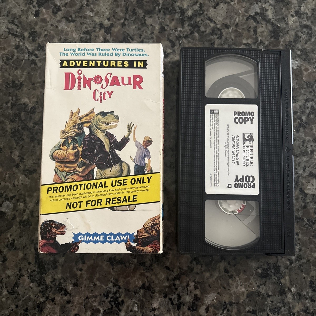 Adventures in Dinosaur City VHS 1992 Promo Use Screener RARE Tape