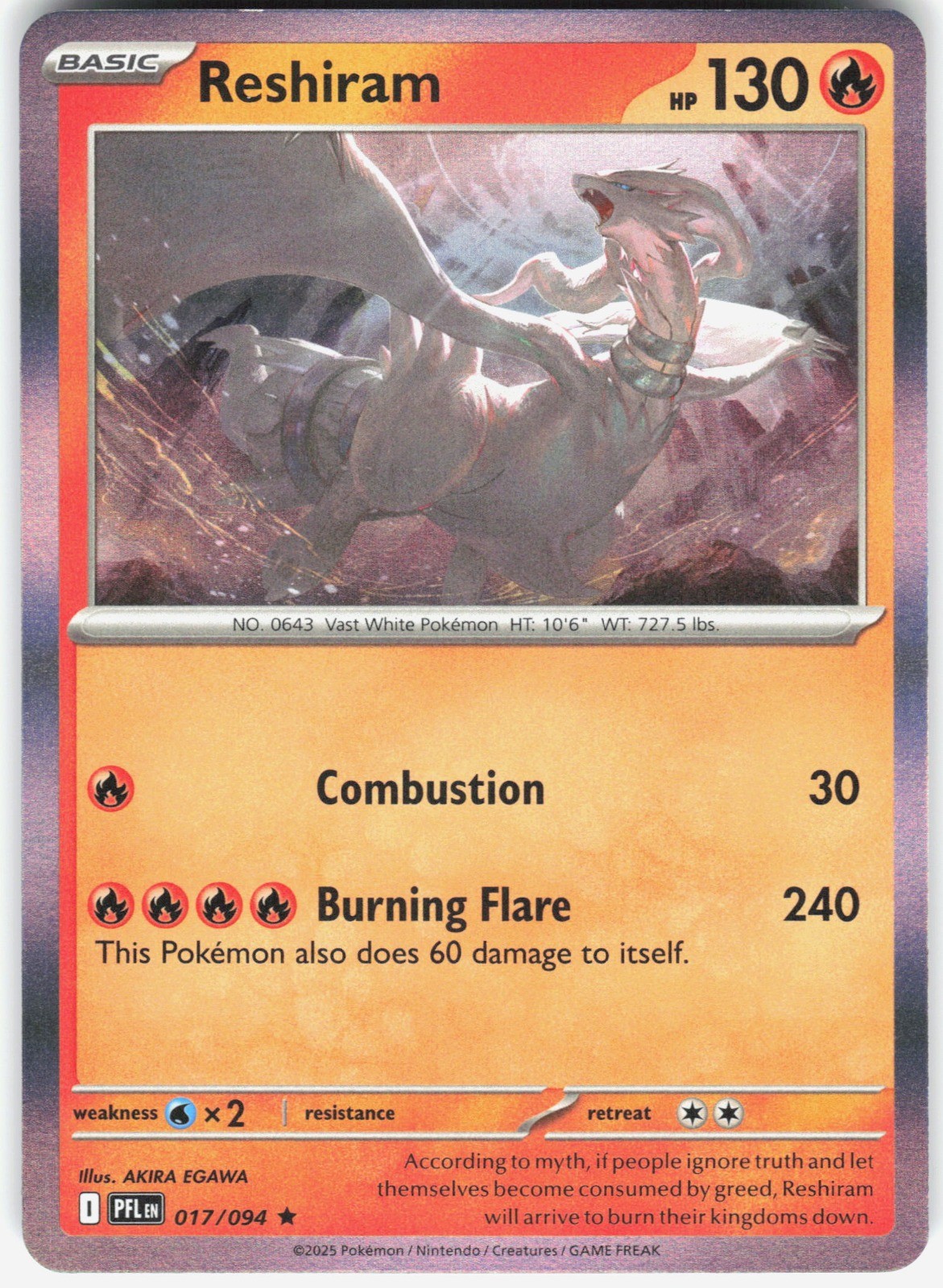 Reshiram 017/094 | NM
