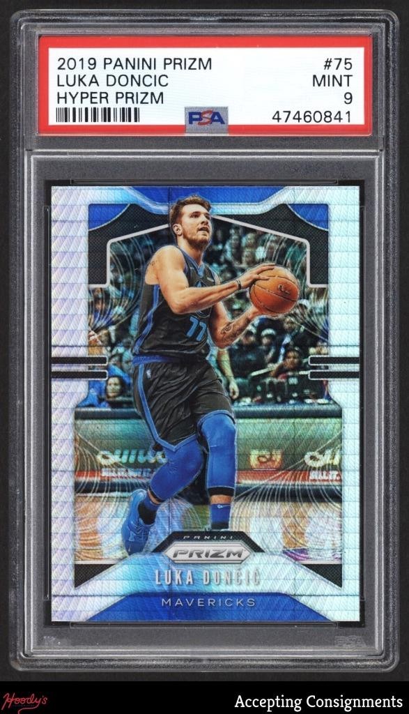 2019 Panini Prizm Hyper #75 Luka Doncic MAVERICKS PSA 9 MINT